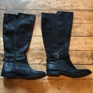lucky brand black leather boots